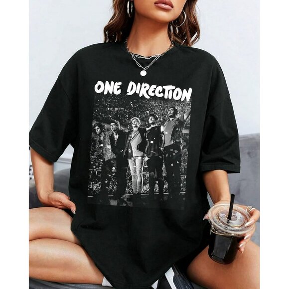 One Direction T-Shirt Concert 1D Music Band Fan Graphic Retro Casual 92 - Picture 1 of 5